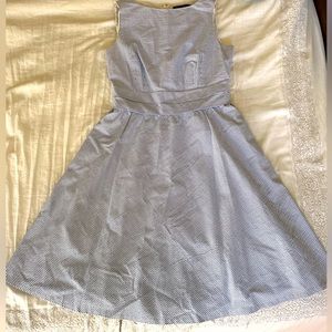 Brooks Brothers blue and white seersucker dress, size 6